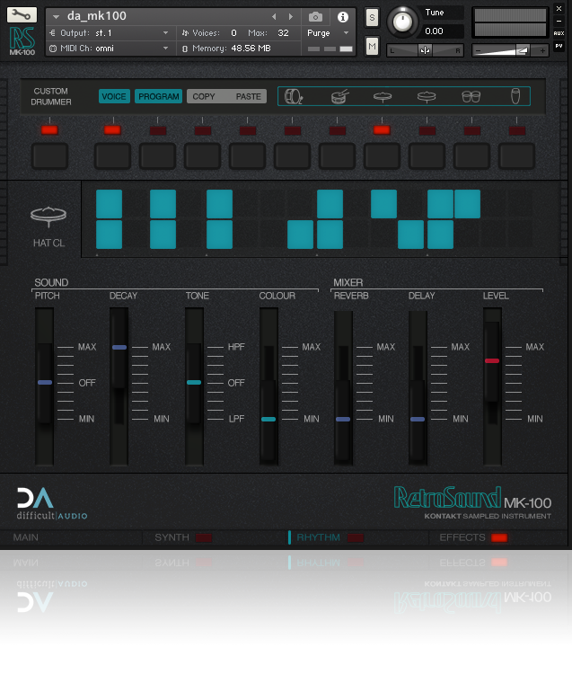 Drum Voice page